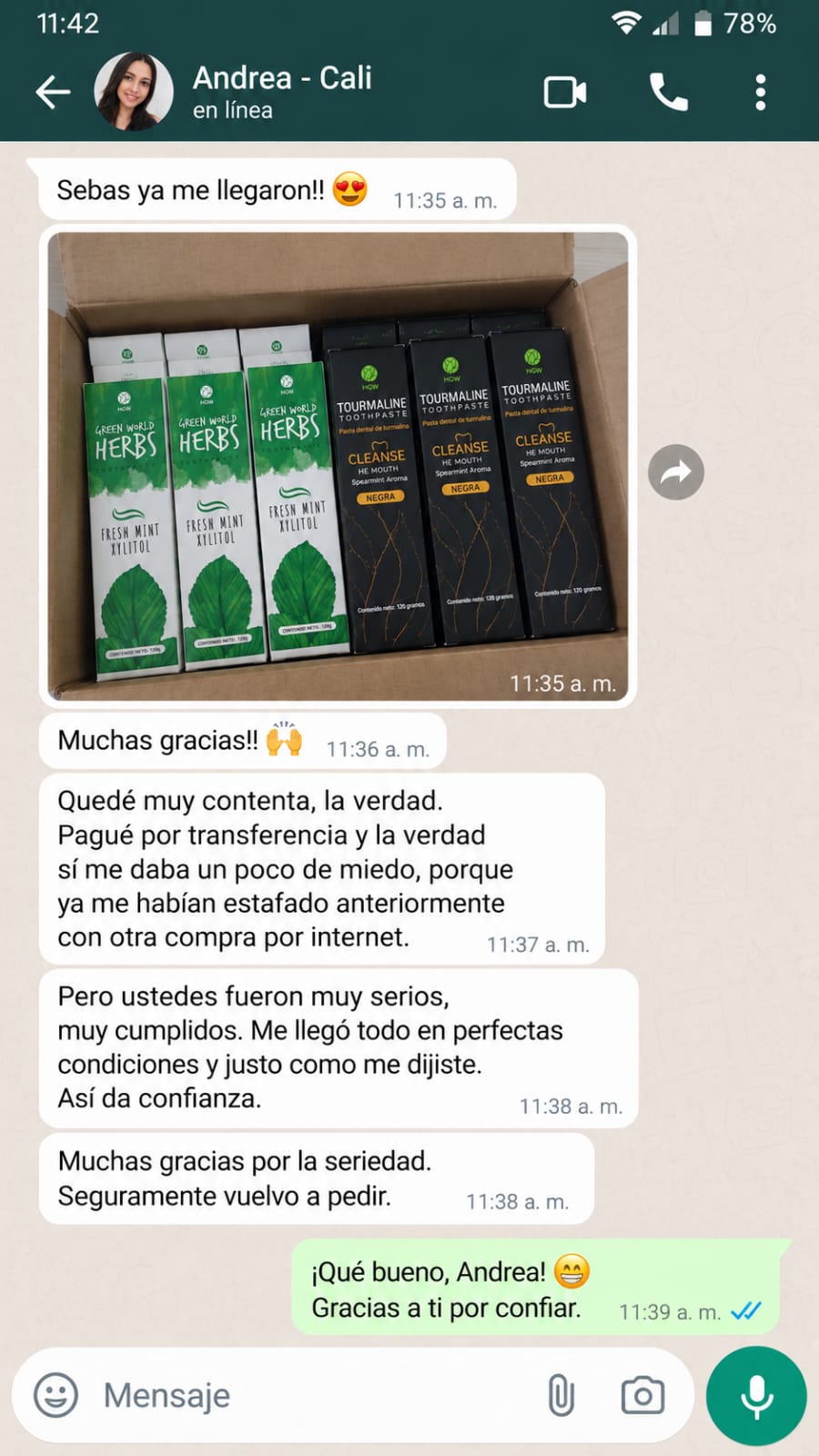 Testimonio de cliente