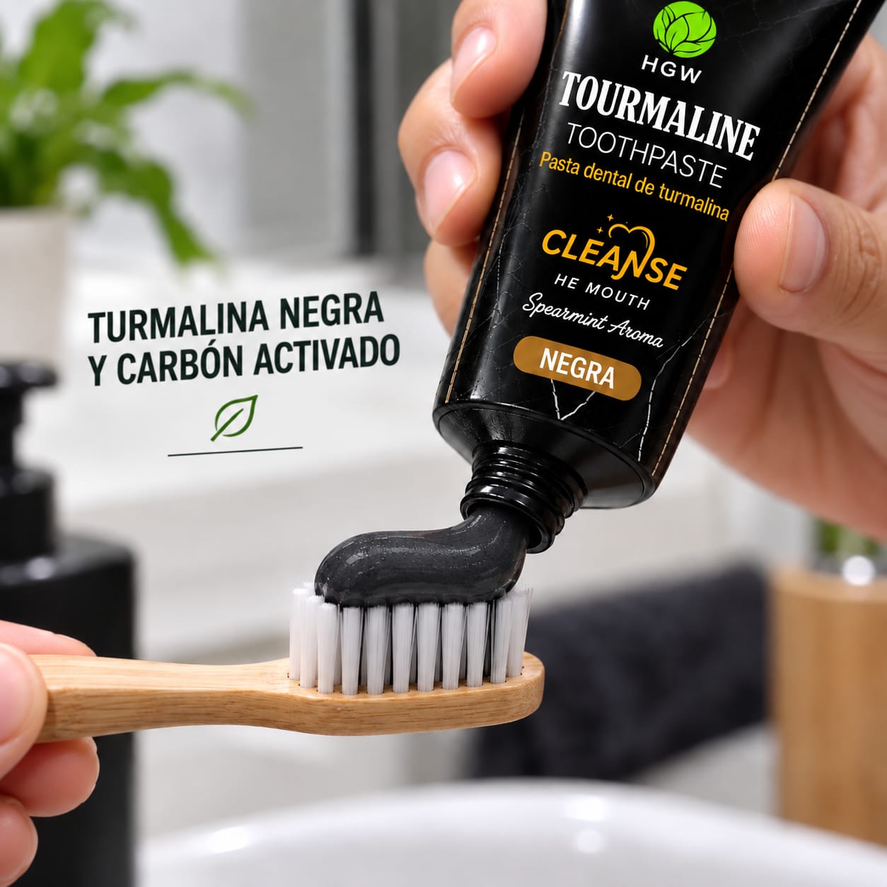 Pasta dental negra Tourmaline